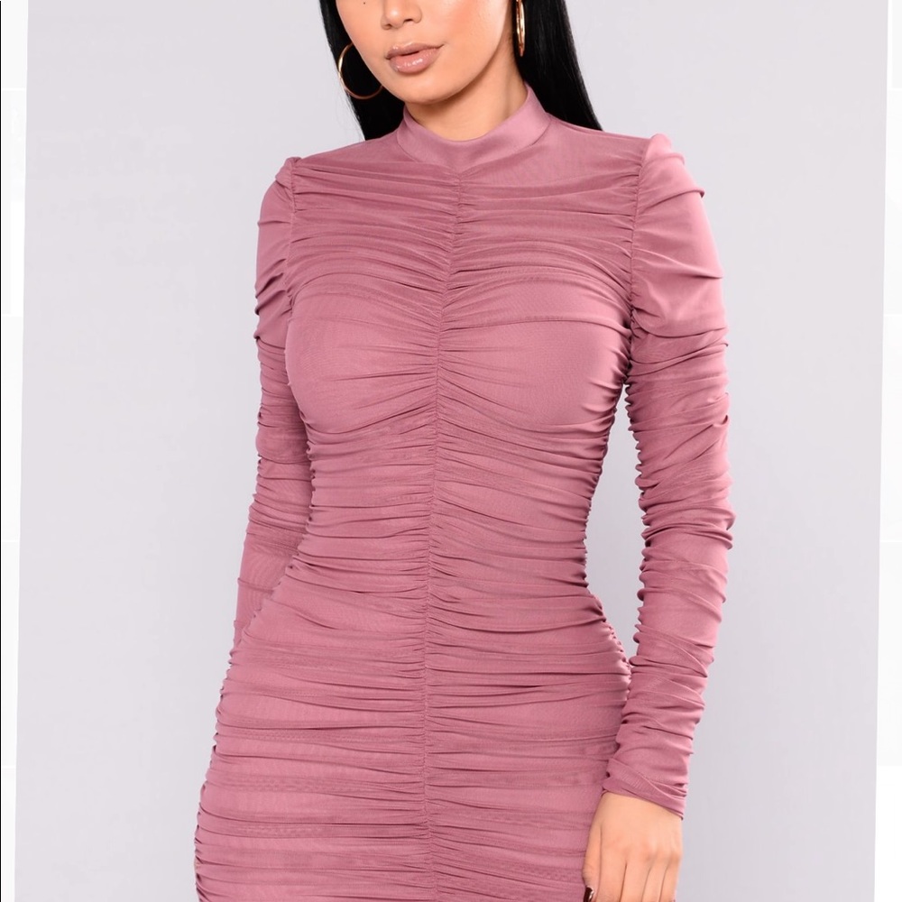 Fashion nova mauve dress